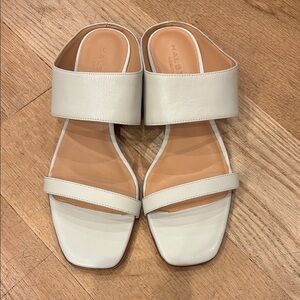 Halston Heritage Cream Mule Sandal